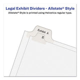 Avery Preprinted Legal Exhibit Side Tab Index Dividers, Allstate Style, 26-Tab, U, 11 x 8.5, White, 25/Pack