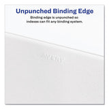 Avery Preprinted Legal Exhibit Side Tab Index Dividers, Allstate Style, 26-Tab, W, 11 x 8.5, White, 25/Pack