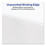 Avery Preprinted Legal Exhibit Side Tab Index Dividers, Allstate Style, 10-Tab, 8, 11 x 8.5, White, 25/Pack