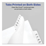 Avery Preprinted Legal Exhibit Side Tab Index Dividers, Allstate Style, 10-Tab, 24, 11 x 8.5, White, 25/Pack