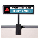 People Pointer People Pointer Cubicle Sign, Plastic, 8.5 x 2, Black