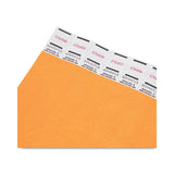 Advantus Crowd Management Wristbands, Sequentially Numbered, 9.75" x 0.75", Neon Orange, 500/Pack