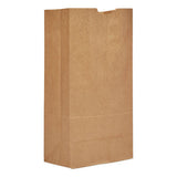 General Grocery Paper Bags, 20 lbs Capacity, #20, 8.25"w x 5.94"d x 16.13"h, Kraft, 500 Bags