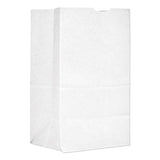 General Grocery Paper Bags, 40 lbs Capacity, #20 Squat, 8.25"w x 5.94"d x 13.38"h, White, 500 Bags