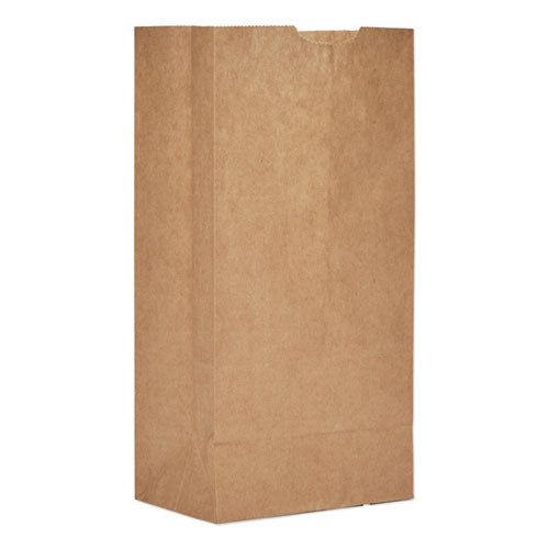 General Grocery Paper Bags, 50 lbs Capacity, #4, 5"w x 3.13"d x 9.75"h, Kraft, 500 Bags