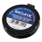 SICURIX Fingerprint Ink Pad, 1 1/2" Diameter, Black
