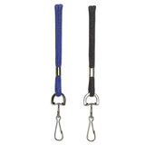 SICURIX Rope Lanyard, Metal Hook Fastener, 36" Long, Nylon, Black