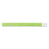 SICURIX Security Wristbands, Sequentially Numbered, 10" x 0.75", Green, 100/Pack
