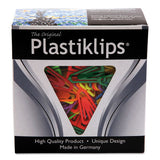 Baumgartens Plastiklips Paper Clips, Medium (No. 4), Assorted Colors, 500/Box