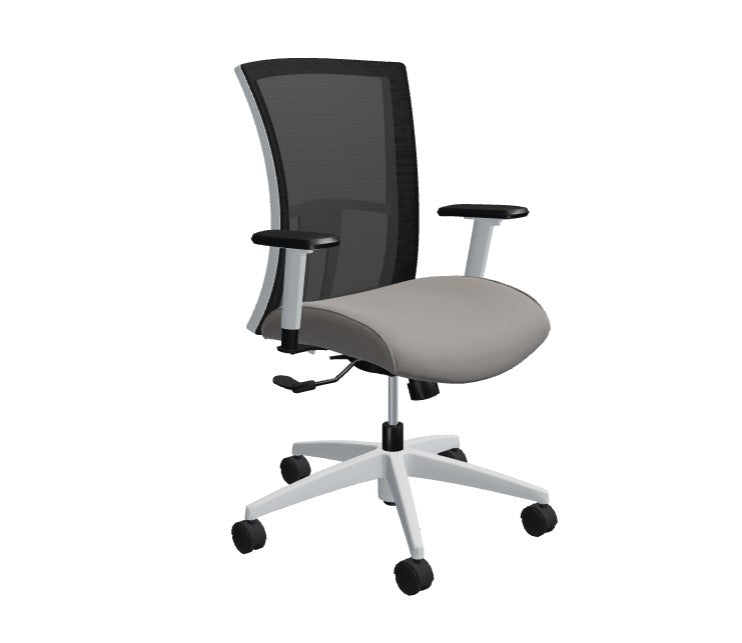 Global Vion – Lush Black Mesh High Back Tilter Task Chair in Vibrant Fabric for the Modern Office, Home and Business