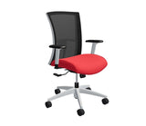 Global Vion – Lush Black Mesh High Back Tilter Task Chair in Vibrant Fabric for the Modern Office, Home and Business