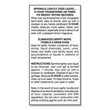 Big D Industries D-Vour Absorbent Powder, Lemon, 16 oz Canister, 6/Carton