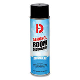 Big D Industries Aerosol Room Deodorant, Mountain Air Scent, 15 oz Can, 12/Box