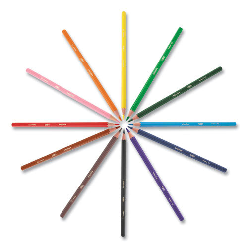 BIC Kids Coloring Combo Pack in Durable Case, 12 Each: Colored Pencils, Crayons, Markers