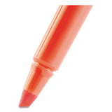 BIC Brite Liner Highlighter, Fluorescent Orange Ink, Chisel Tip, Orange/Black Barrel, Dozen