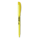 BIC Brite Liner Highlighter Value Pack, Yellow Ink, Chisel Tip, Yellow/Black Barrel, 24/Pack