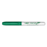 BIC Intensity Low Odor Fine Point Dry Erase Marker, Fine Bullet Tip, Green, Dozen