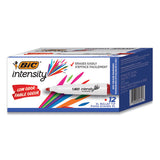 BIC Intensity Low Odor Chisel Tip Dry Erase Marker, Extra-Broad Bullet Tip, Red, Dozen