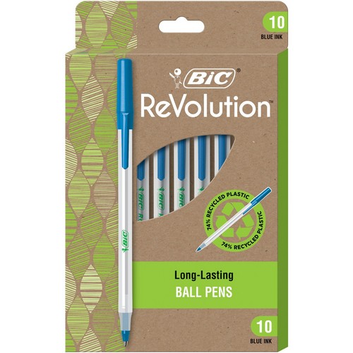 BIC ReVolution Round Stic Ballpoint Pen - GSME10BE