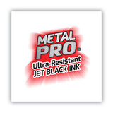 BIC Intensity Metal Pro Permanent Marker, Broad Pro Chisel Tip, Black, Dozen