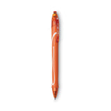 BIC Gel-ocity Quick Dry Gel Pen, Retractable, Fine 0.7 mm, 12 Assorted Ink and Barrel Colors, Dozen