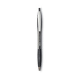 BIC GLIDE Ballpoint Pen, Retractable, Medium 1 mm, Black Ink, Black Barrel, Dozen