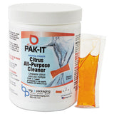 PAK-IT Citrus All-Purpose Cleaner, Citrus Scent, 20 PAK-ITs/Jar,12 Jars/Carton