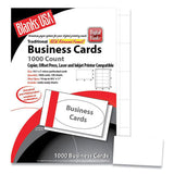 Blanks/USA Printable Microperforated Business Cards, Copier/Inkjet/Laser/Offset, 2 x 3.5, White, 1,000 Cards, 10/Sheet, 100 Sheets/Pack