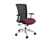 Global Vion – Sleek Black Mesh High Back Tilter Task Chair in Vinyl for the Modern Office, Home and Business.