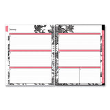 Blue Sky Analeis Create-Your-Own Cover Weekly/Monthly Planner, Floral Artwork, 11 x 8.5, White/Black Cover, 12-Month (Jan-Dec): 2022