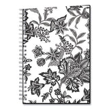 Blue Sky Analeis Create-Your-Own Cover Weekly/Monthly Planner, Floral Artwork, 8 x 5, White/Black Cover, 12-Month (Jan to Dec): 2022