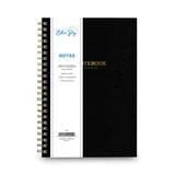 Blue Sky Softcover Notebook, 1 Subject, Narrow Rule, Black Cover, 8.5 x 5.75, 80 Sheets