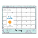 Blue Sky Rue Du Flore Wall Calendar, Rue du Flore Artwork, 12 x 15, White/Jade/Lavender Sheets, 12-Month (Jan to Dec): 2022