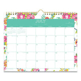 Blue Sky Day Designer Peyton Academic Wall Calendar, Floral Artwork, 11 x 8.75, White Sheets, 12-Month (July-June): 2022-2023