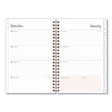 Blue Sky Joselyn Weekly/Monthly Planner, Joselyn Floral Artwork, 8 x 5, Pink/Peach/Black Cover, 12-Month (Jan to Dec): 2022
