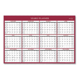 Blue Sky Classic Red Laminated Erasable Wall Calendar, Classic Red Artwork, 36 x 24, White/Red/Gray Sheets, 12-Month (Jan-Dec): 2022