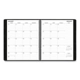 Blue Sky Aligned Monthly Planner with Built-In Pocket Page, 11 x 9, Black Cover, 12-Month (Jan to Dec): 2022