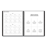 Blue Sky Aligned Monthly Planner with Built-In Pocket Page, 11 x 9, Black Cover, 12-Month (Jan to Dec): 2022