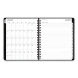 Blue Sky Aligned Weekly/Monthly Notes Planner, 8.75 x 7, Black Cover, 12-Month (Jan to Dec): 2022