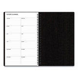 Blue Sky Aligned Daily Appointment Planner, 8 x 5, Black Cover, 12-Month (Jan to Dec): 2022