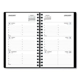 Blue Sky Aligned Weekly Contacts Planner, 6 x 3.5, Black Cover, 12-Month (Jan to Dec): 2022
