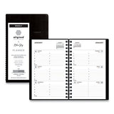 Blue Sky Aligned Weekly Contacts Planner, 6 x 3.5, Black Cover, 12-Month (Jan to Dec): 2022