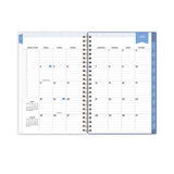 Blue Sky Day Designer Climbing Floral Blush Create-Your-Own Cover Weekly/Monthly Planner, 8 x 5, 12-Month (July-June): 2022-2023
