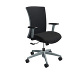 Global Vion – Lush Black Dimension Mesh High Back Tilter Task Chair in Vibrant Fabric for the Modern Office, Home and Business