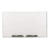 MooreCo Ultra-Trim Magnetic Board, Dry Erase Porcelain-on Steel, 72 x 48, White/Silver