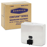 Bobrick ConturaSeries Surface-Mounted Liquid Soap Dispenser, 40 oz, 7 x 3.31 x 6.13, Stainless Steel Satin