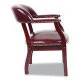 BOSS Ivy League Executive Captain's Chair, 24" x 26" x 31", Burgundy Seat/Back