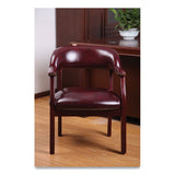 BOSS Ivy League Executive Captain's Chair, 24" x 26" x 31", Burgundy Seat/Back