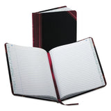 Boorum & Pease Account Record Book, Record-Style Rule, Black/Maroon/Gold Cover, 9.25 x 7.31 Sheets, 150 Sheets/Book