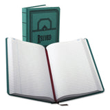Boorum & Pease Account Record Book, Record-Style Rule, Blue Cover, 11.75 x 7.25 Sheets, 500 Sheets/Book